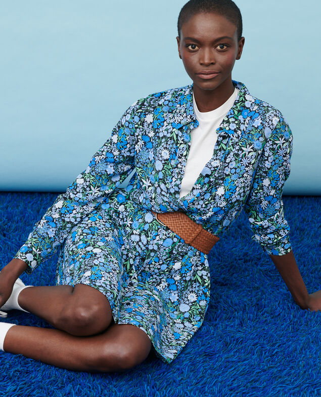 Robe-chemise 98 print blue