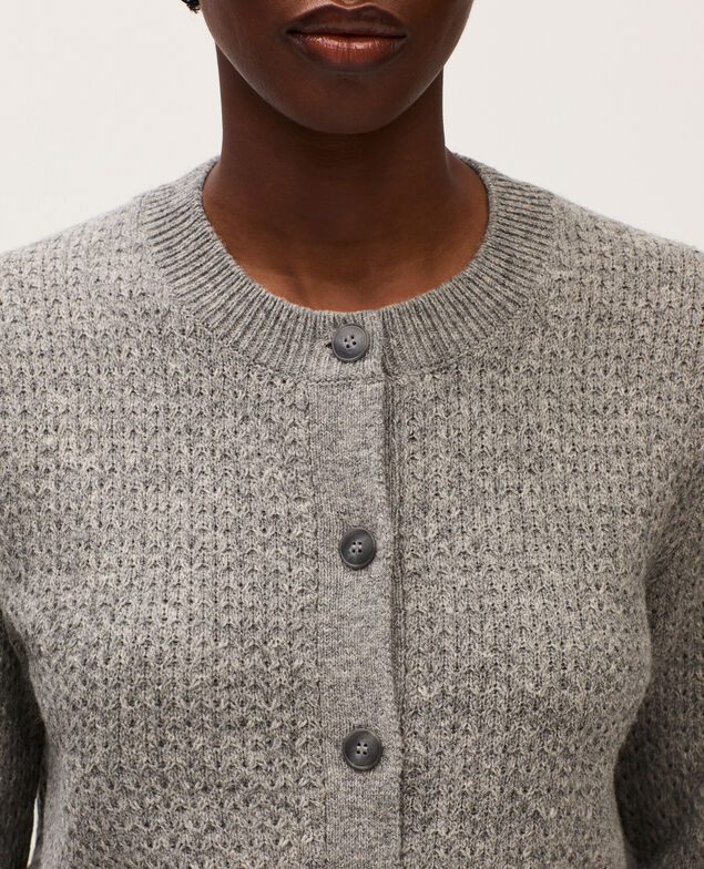 Cardigan col rond  U020 light gray