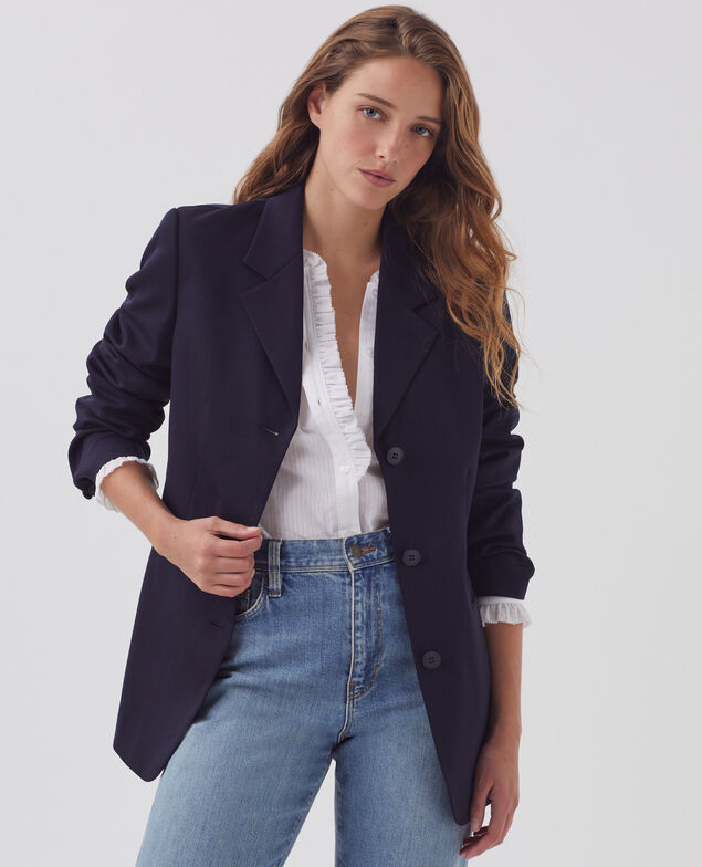 Veste de costume en laine H695 night sky
