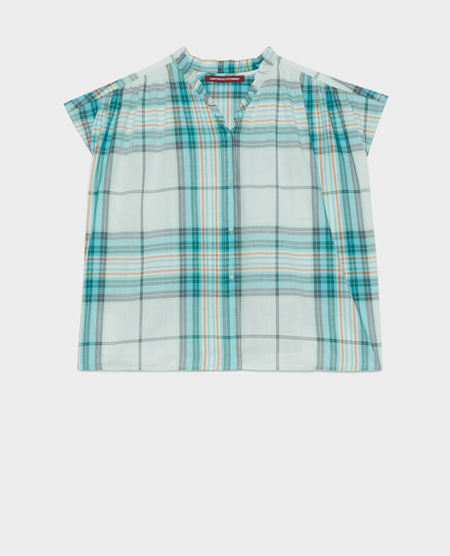 Blouse en coton 0601 lightblue