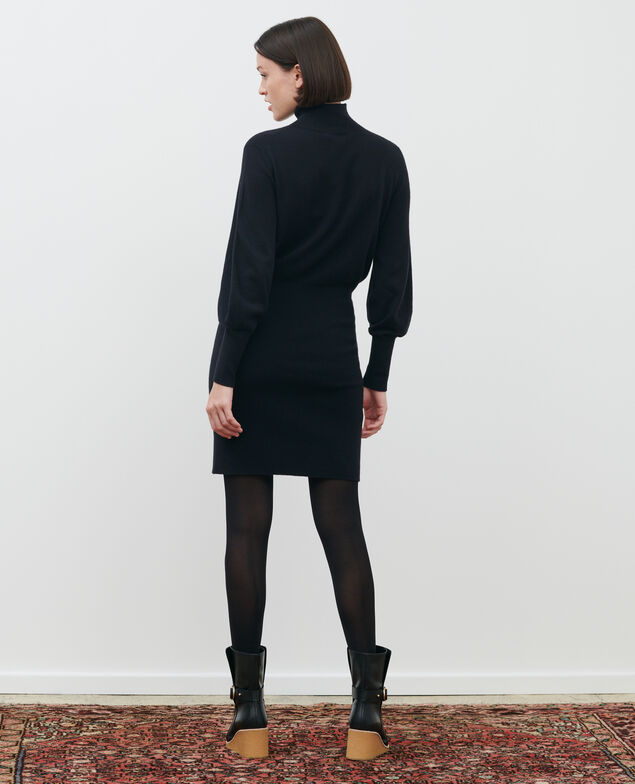 Robe pull en cachemire Black beauty