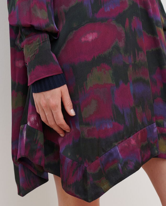 Robe imprimée fluide A770 print bolero purple