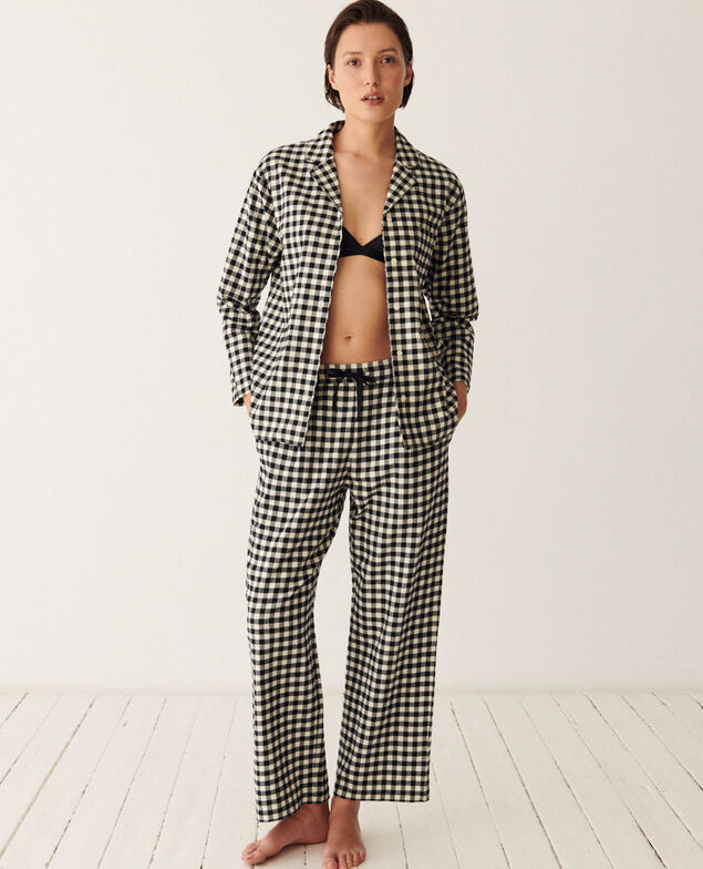 Set de pyjama DREAM FLANELLE Dream flanelle Mini vichy noir