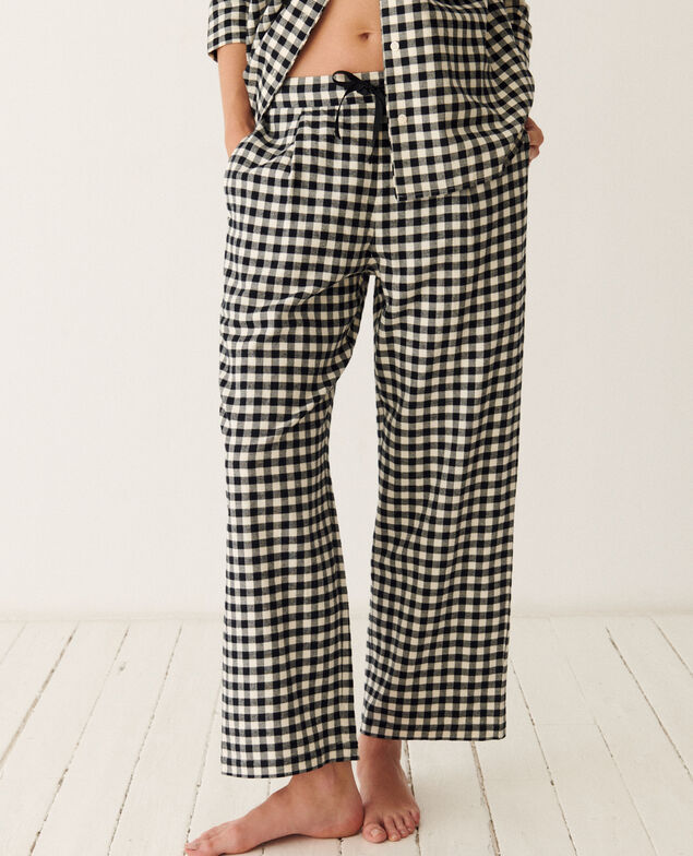 Set de pyjama DREAM FLANELLE Dream flanelle Mini vichy noir