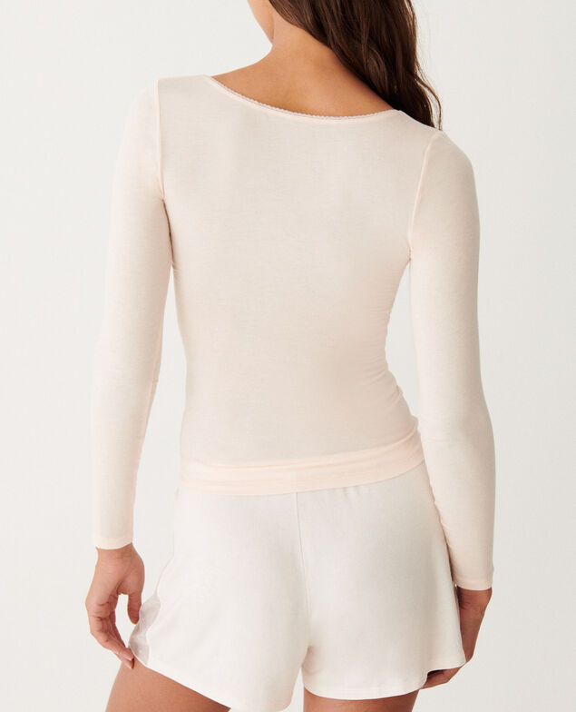 T-shirt manches longues HEATTECH SECONDE PEAU Heattech seconde peau Rose praline