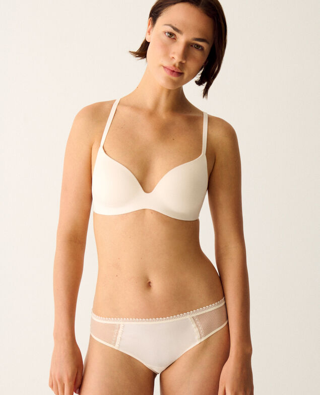 Soutien-gorge triangle moulé sans armatures DAILY FEMININ Daily feminin Blanc rose