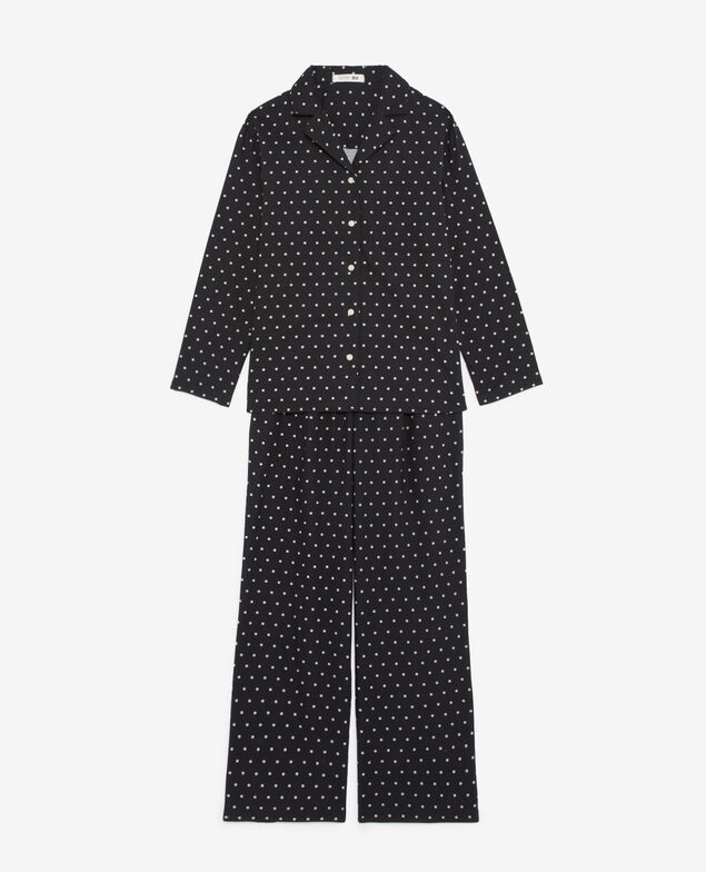 Set de pyjama DREAM FLANELLE Dream flanelle Geo cravate noir