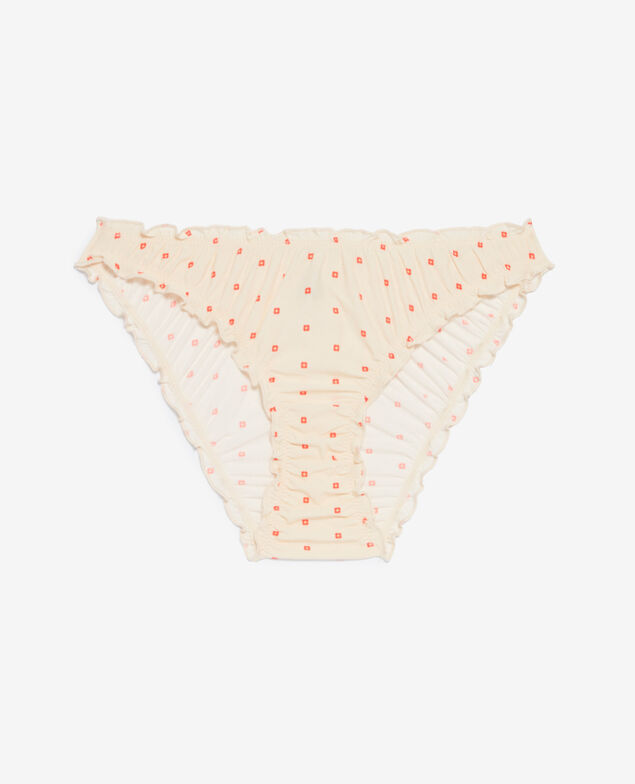 Culotte taille basse CHERI MICROFIBRE Cheri microfibre Geo cravate fleur blanc