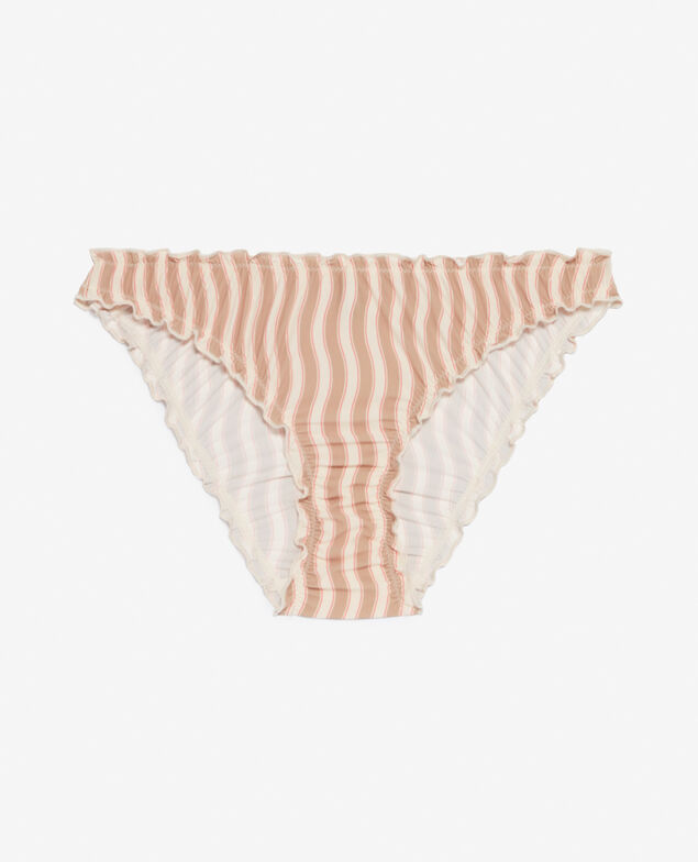Culotte taille basse CHERI MICROFIBRE Cheri microfibre Rayure ondes blanc sable