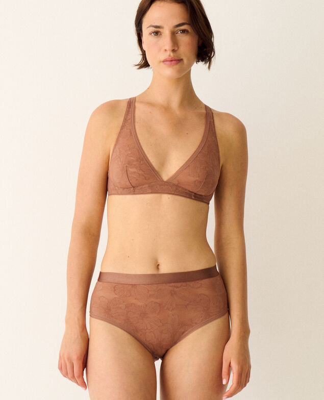 Culotte taille haute SASHA Sasha Brun chataigne