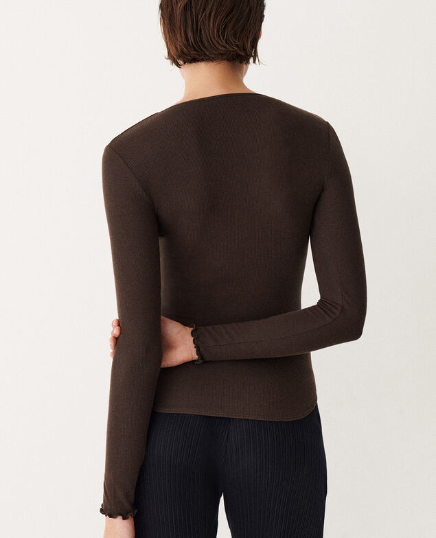T-shirt manches longues HEATTECH EXTRA WARM Heattech extra warm Choco chiné