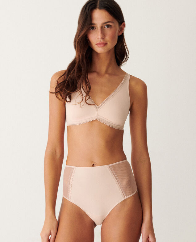 Culotte taille haute DAILY FEMININ Daily feminin Poudre