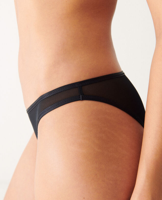 Culotte taille basse CHERI TULLE BICOLOR Cheri tulle bicolor Noir