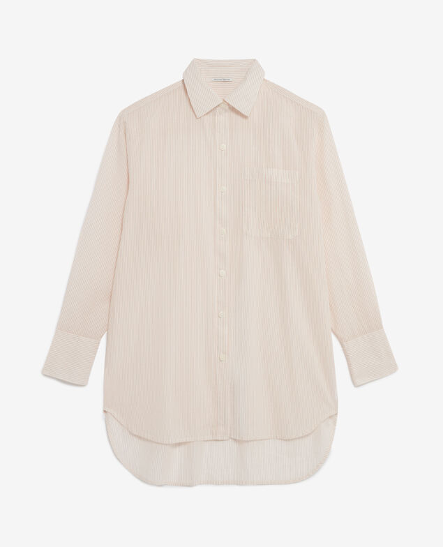 Veste de pyjama BOYFRIEND Boyfriend Rayure brun makeup/white