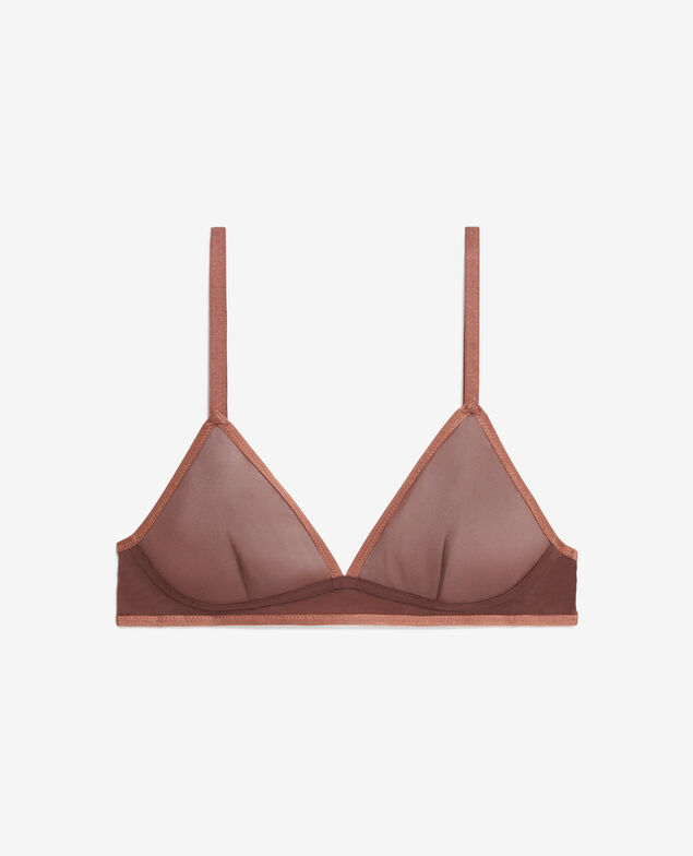 Soutien-gorge sans armatures CHERI TULLE BICOLOR Cheri tulle bicolor Marron moka/brun chataigne