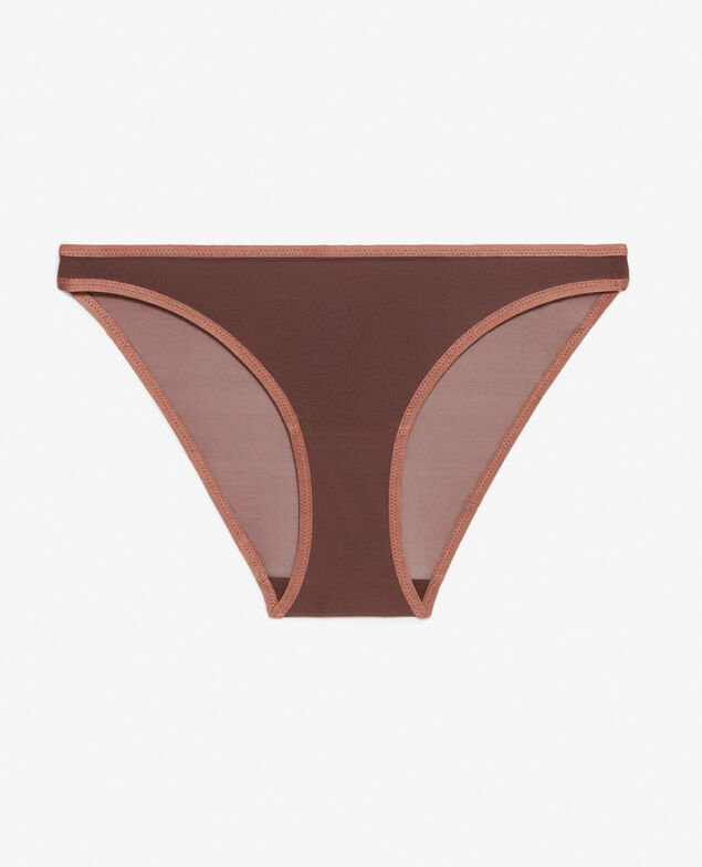 Hipster briefs CHERI TULLE BICOLOR Cheri tulle bicolor Mocha/chestnut brown