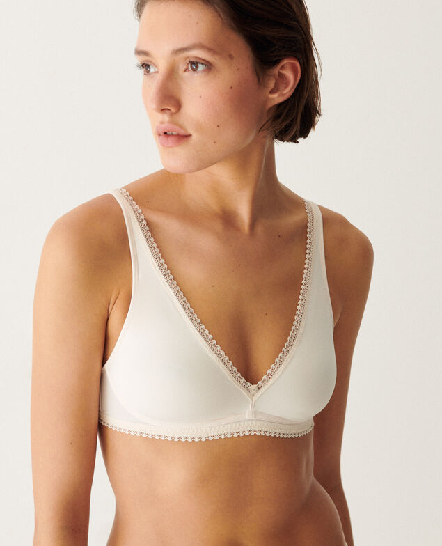 Soutien-gorge sans armatures DAILY FEMININ Daily feminin Blanc rose