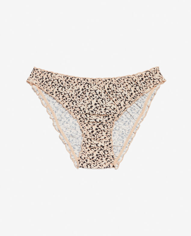Culotte taille basse CHERI MICROFIBRE Cheri microfibre Geo leo beige clair