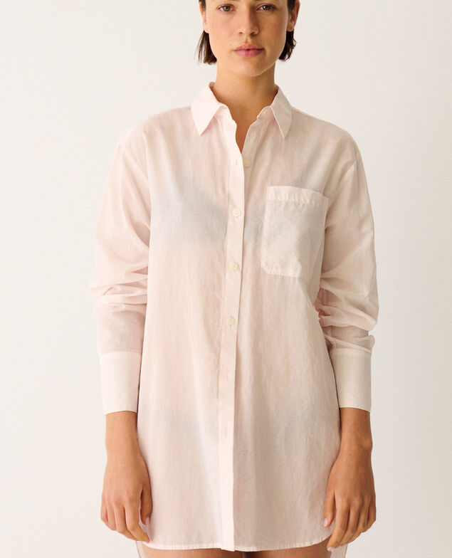 Veste de pyjama BOYFRIEND Boyfriend Solid pink bloom