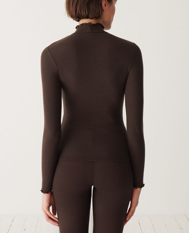 Top col roulé HEATTECH EXTRA WARM Heattech extra warm Choco chiné