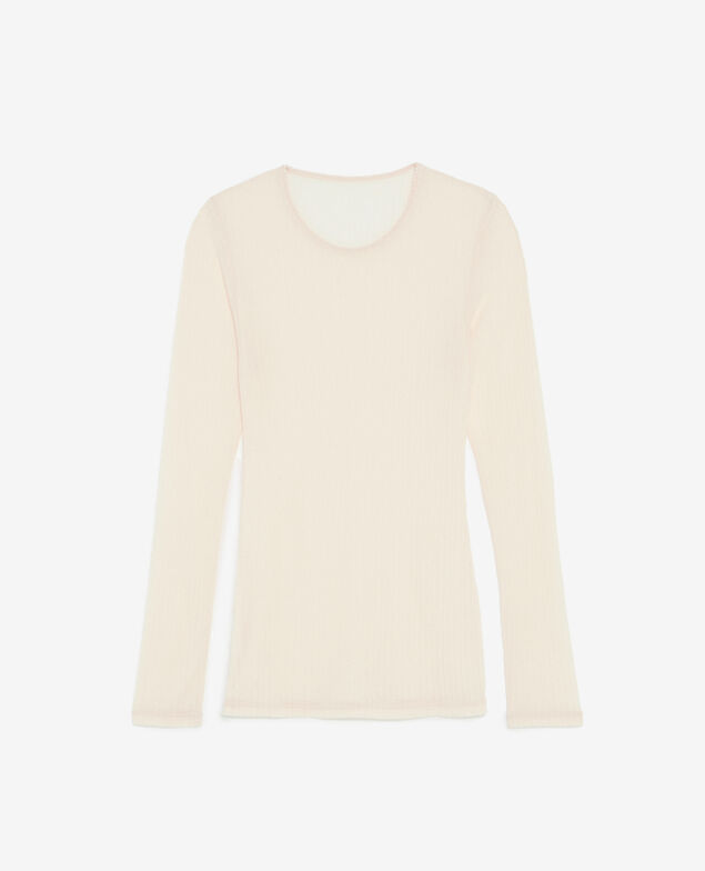 T-shirt manches longues HEATTECH POINTELLE Heattech pointelle Beige granit