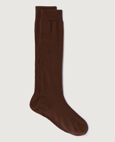 Jambi&egrave;res MAILLE POINTELLE Maille pointelle Marron fonc&eacute;