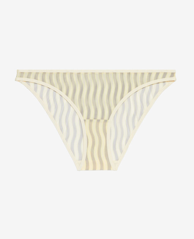 Culotte taille basse CHERI TULLE PRINT Cheri tulle print Rayure ondes gris souris