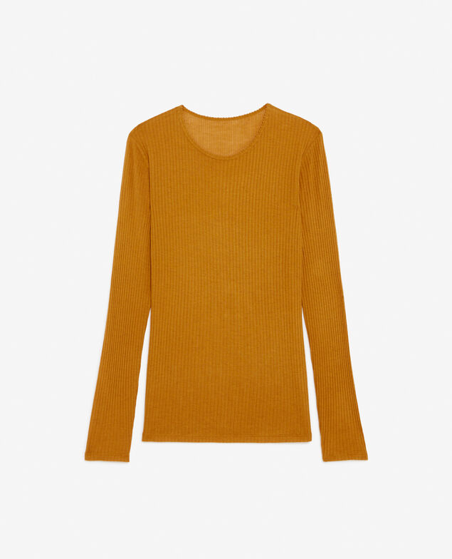 T-shirt manches longues HEATTECH POINTELLE Heattech pointelle Bone brown