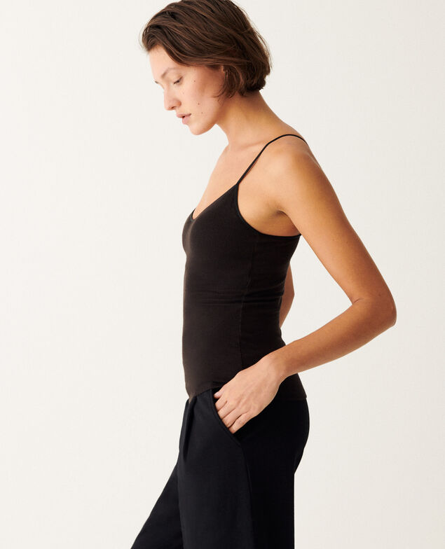 Caraco à soutien-gorge intégré HEATTECH EXTRA WARM Heattech extra warm Noir