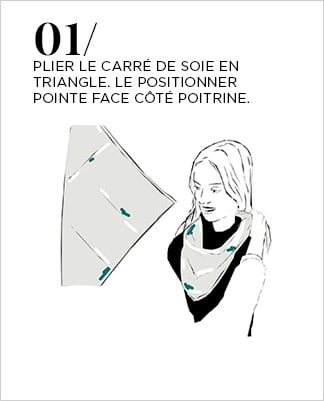 Porter un foulard en Tour de Cou - Etape 2
