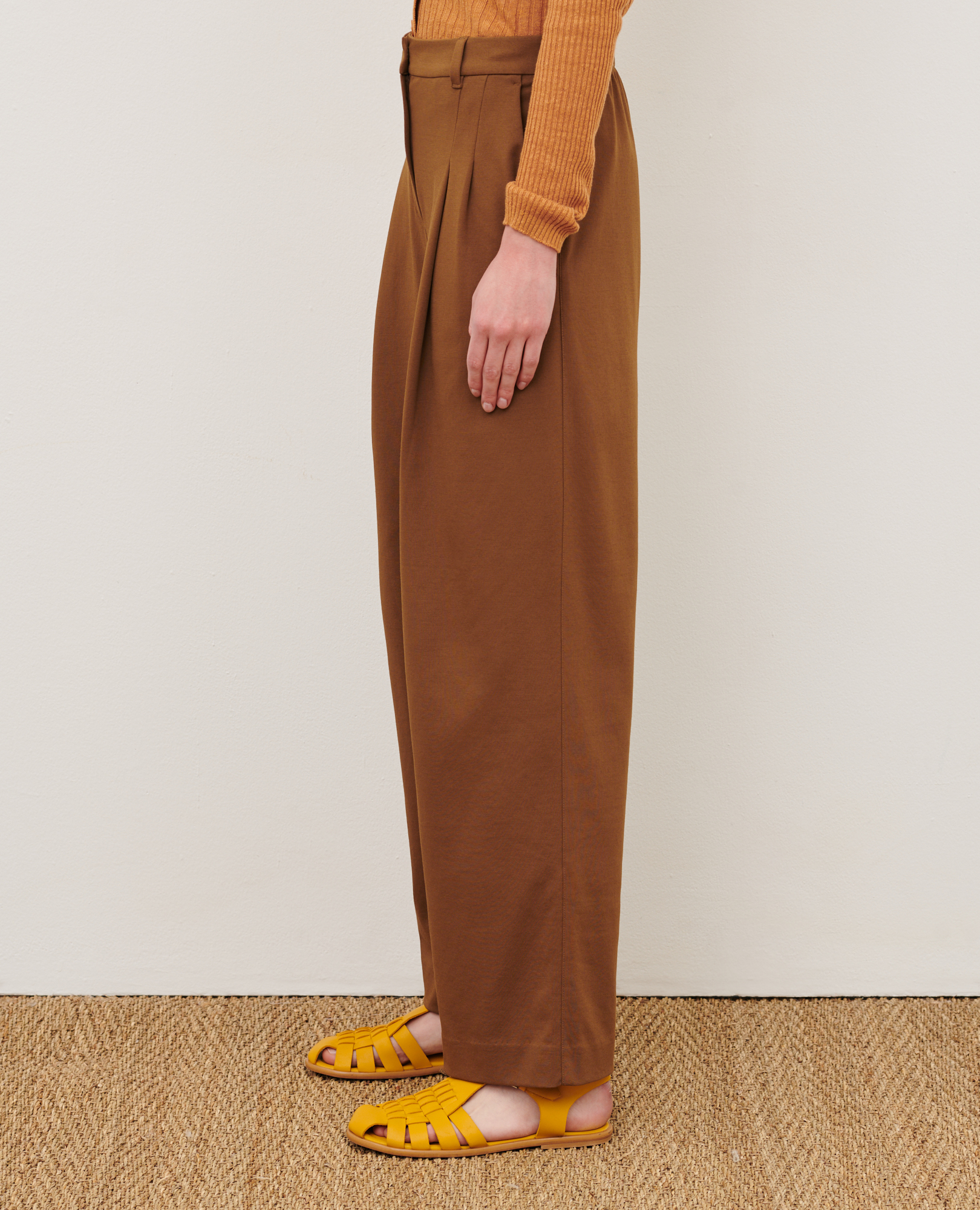 Pantalon En Coton épais Marron Comptoir Des Cotonniers - Taille 40 (W30 L37) - Occasion Très Bon état