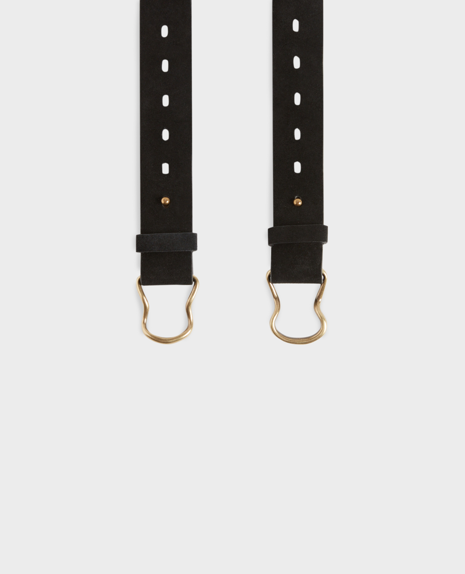Comptoir Des Cotonniers Snake Head Buckle Black Skinny Belt Skinny suede belt black - Comptoir des Cotonniers main image 2